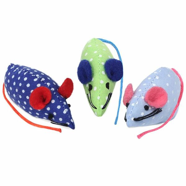 Набор Triol для кошек Мышки 50 мм, 3 шт.