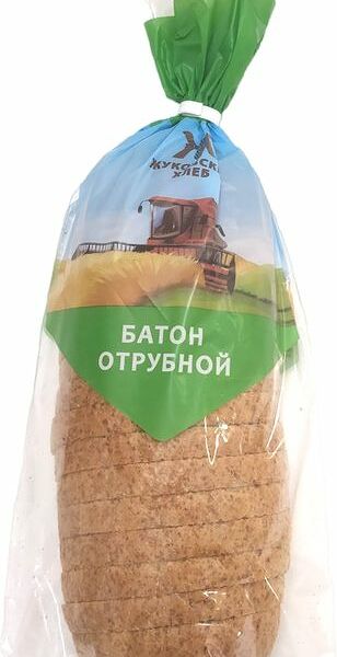 Батон Жуковский Хлеб отрубной 300г