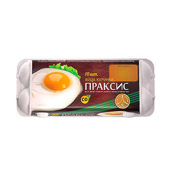 Яйцо куриное «Экстра» С0, «Праксис», 10 шт., Россия