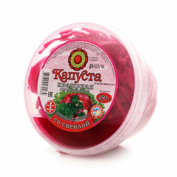 Капуста квашеная со свёклой ТМ Фабрика домашних солений