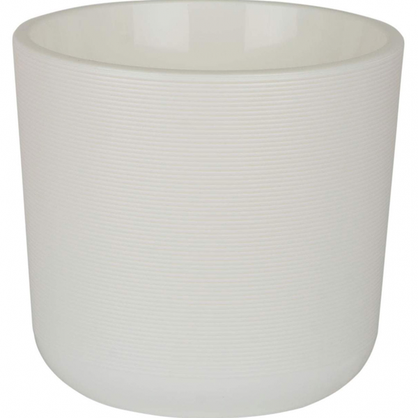 Горшок Лион белый Ø19х17 см