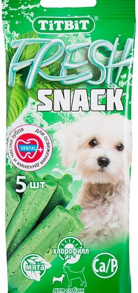 Лакомство для собак TiTBiT Fresh Snack для чистки зубов 55г