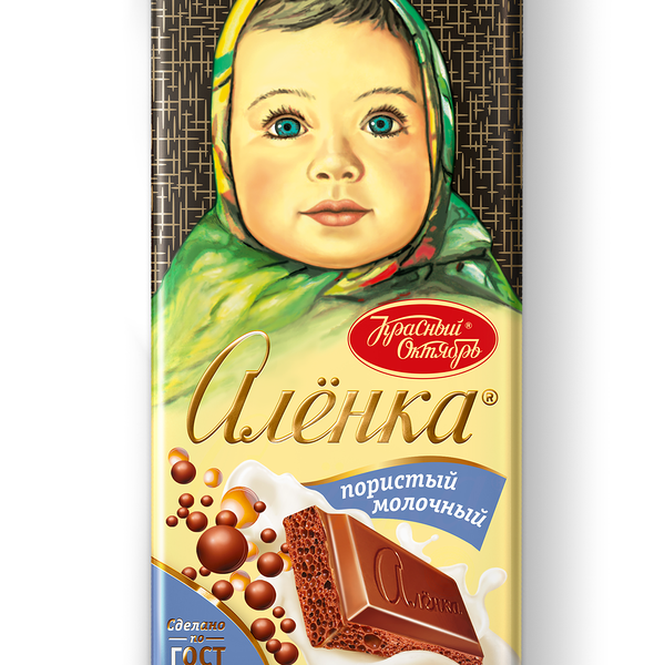 Шоколад Аленка Молочный Пористый 95 г