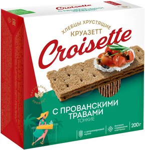 Круазетт Хлебцы тонкие с прован травами к/уп в Магнит со скидкой –42%