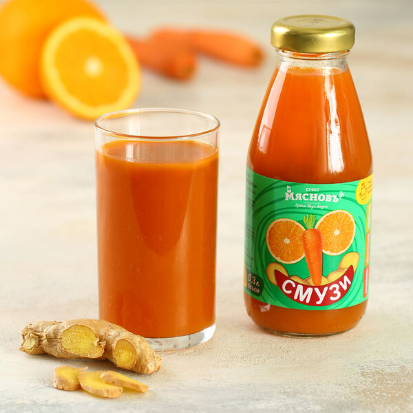 Смузи морковь-апельсин-имбирь МясновЪ Буфет