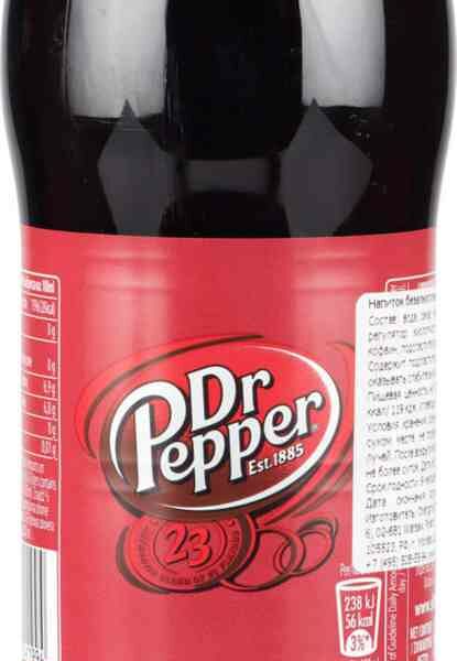 Напиток Dr. Pepper сильногазированный 0.45 л