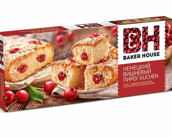 Пирог Baker House Kuchen Немецкий Вишнёвый