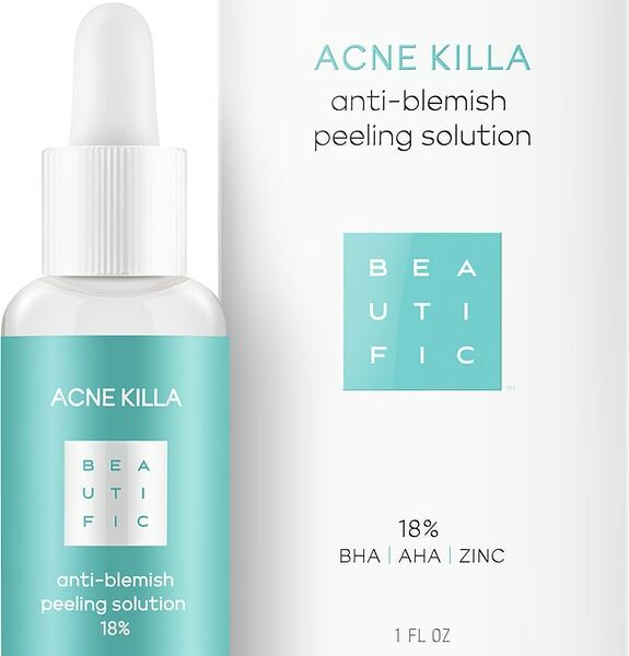 Пилинг для лица Beautific Acne Killa для жирной и комбинированной кожи для лечения акне 30мл