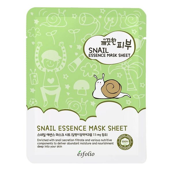 Маска тканевая для лица Esfolio с экстрактом секрета улитки 25 мл