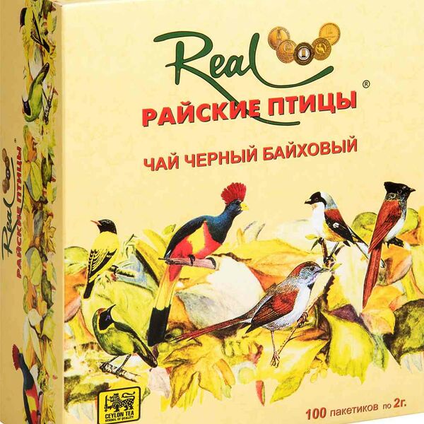 Чай чёрный Real Райские птицы, 100×