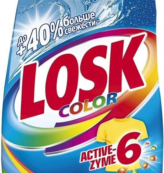 Стиральный порошок Losk Color Active Zyme 6 автомат