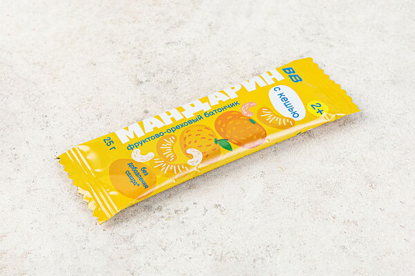 Батончик фруктово- ореховый Мандарин детский