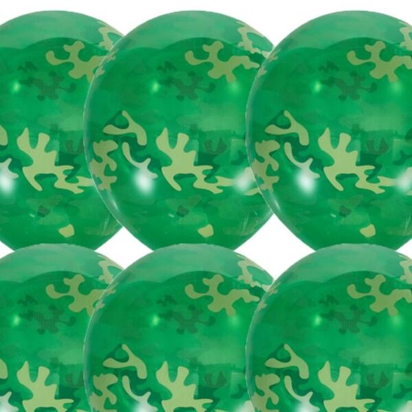 Фонтан из 9 шариков защитного цвета