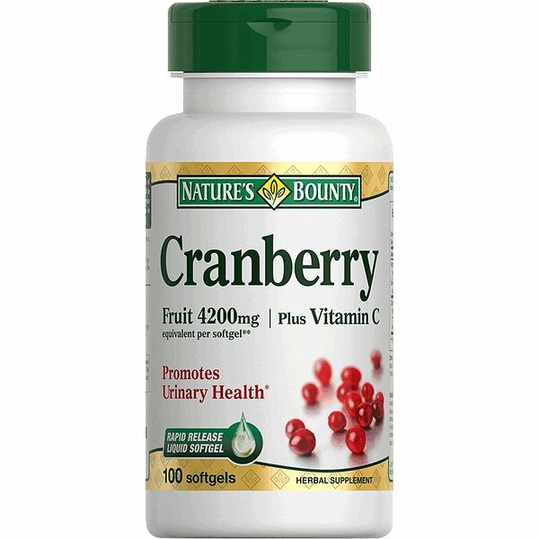 Nature's Bounty Концентрат ягод клюквы с Витамином С капсулы 100 шт