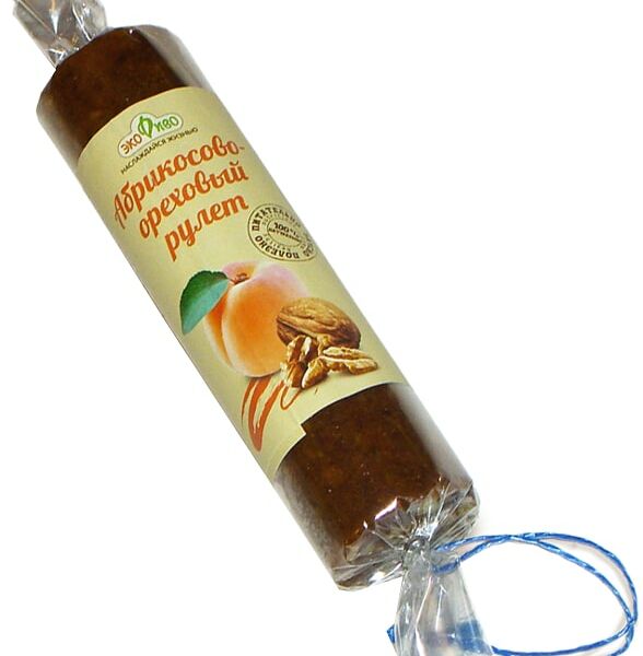 Рулет ЭкоДиво Абрикосово-ореховый 250г