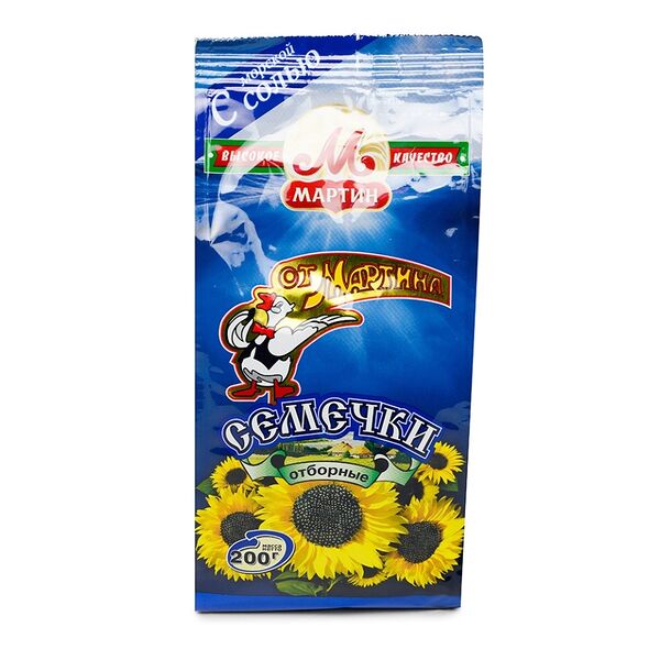 Семечки от Мартина подсолнечника отборные с морской солью, 200г