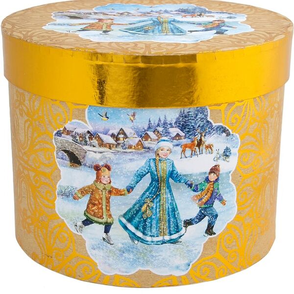 Коробка подарочная Magic Pack Зимние забавы 18*18*14см