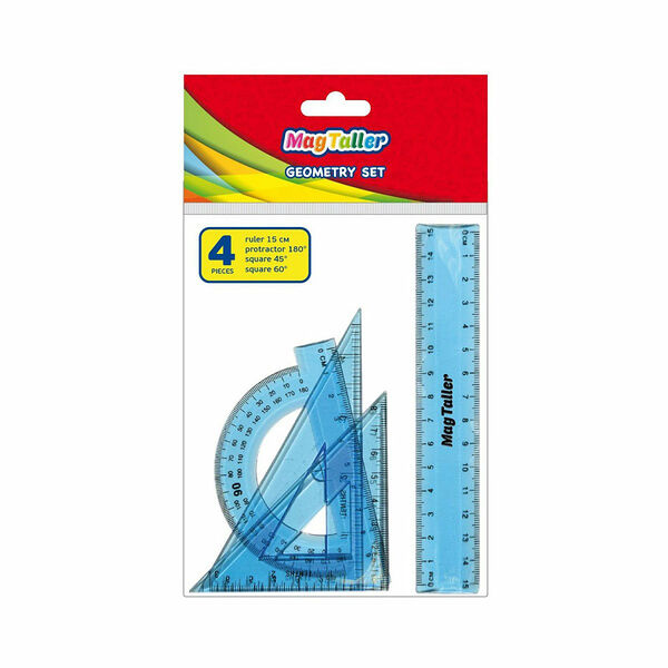 Набор геометрический comfort mini (комфорт мини) 4 предмета, в ассортименте ТМ Mag Taller (Маг Тэллер)