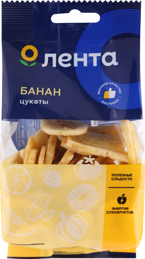 

Цукаты из банана ЛЕНТА 100 г