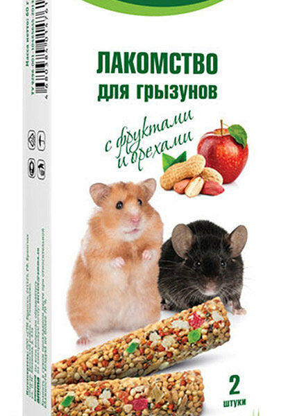 Лакомство для грызунов с фруктами и орехами ТМ Triol (Триол)