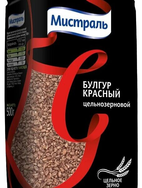 Булгур Мистраль Красный цельнозерновой 500 г