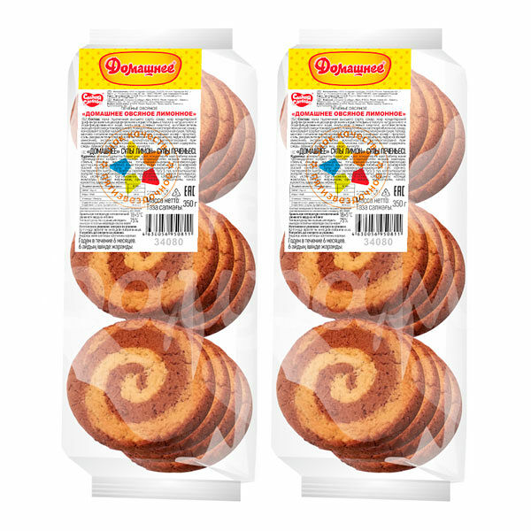 Печенье Домашнее Сладкая Слобода 350гр Овсяное Лимонное