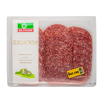 Колбаса сырокопченая Велком Велкомовская, нарезка