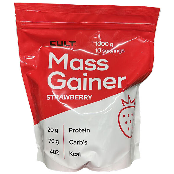 Cult 100% Pure Mass Gainer 1000 г клубника