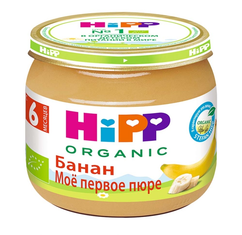 

Пюре HiPP Organic Банан с 6 месяцев