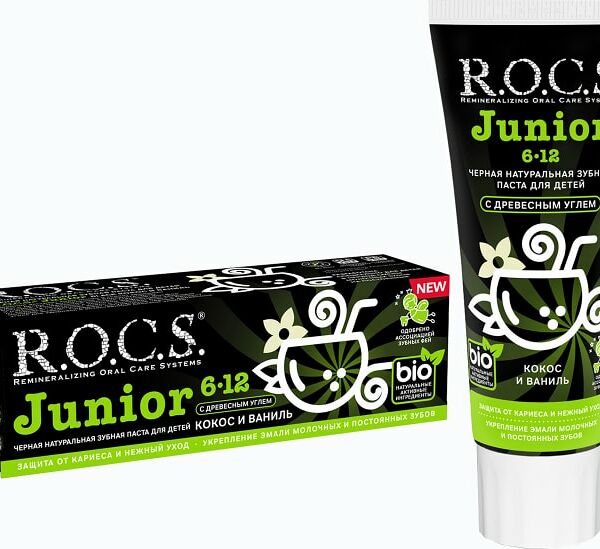 Зубная паста R.O.C.S. Junior Кокос и ваниль 74г