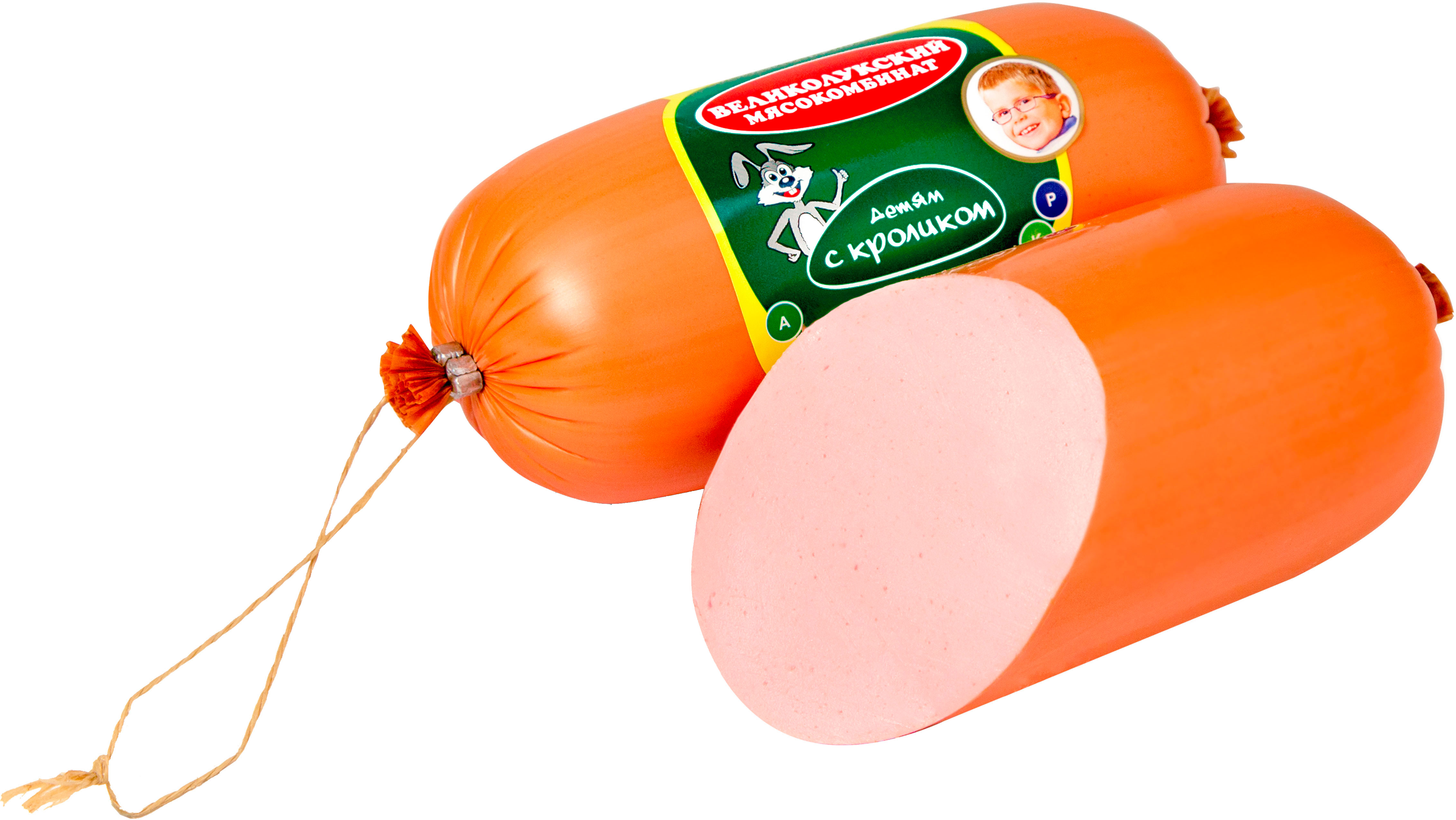 

Колбаса Великолукский Мк Детям с кроликом вареная