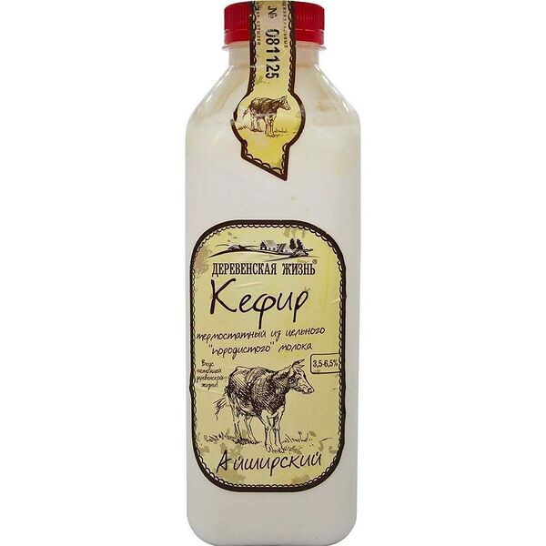 Кефир термостатный Айширский 3.4-6% ТМ Деревенская жизнь