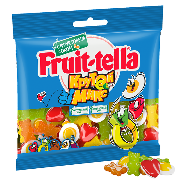 Мармелад жевательный Fruit-tella Крутой микс с фруктовым соком