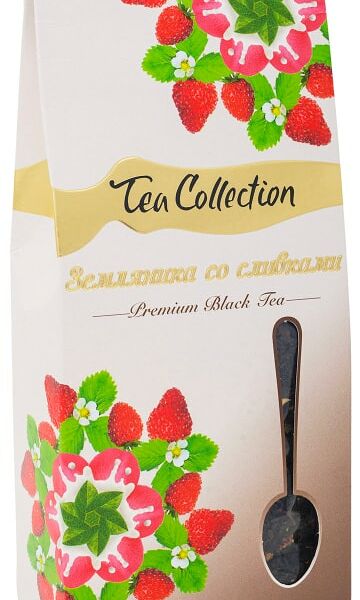 Чай черный Tea Collection Земляничный со сливками 100г