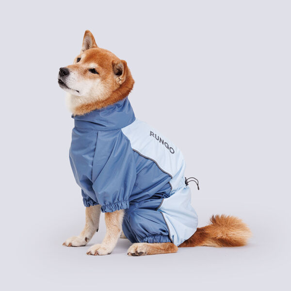 Дождевик для большой таксы, Rungo 48x67x45 см, голубой горизонт (мальчик)
