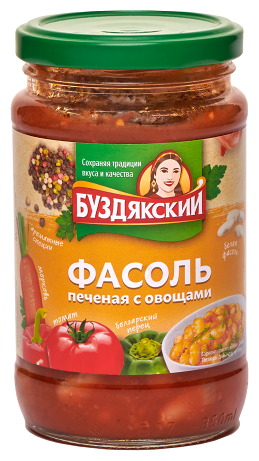 Фасоль Буздякский печеная с овощами