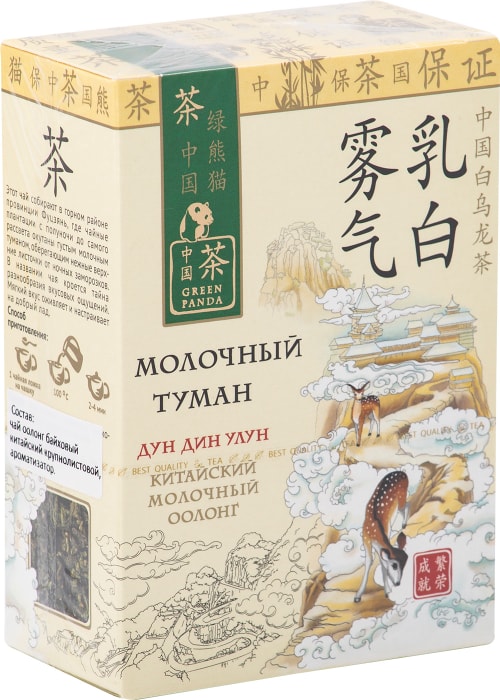 

Чай зеленый Green Panda Молочный туман оолонг листовой 100 г