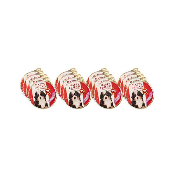 Корм для щенков HAPPY FRIEND Паштет с ягнёнком конс. 125г (упаковка - 16 шт)