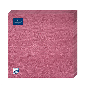 Салфетки Art Bouquet Розовый палевый Барокко 33х33см, 3сл. 16шт., Россия