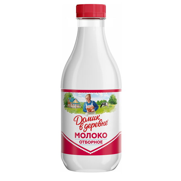 Молоко пастеризованное Домик в деревне 3.4-4.5%, 930 мл