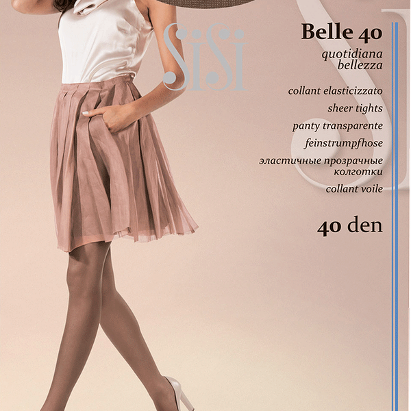 Колготки женские SiSi Belle 40 den бежевые размер 4