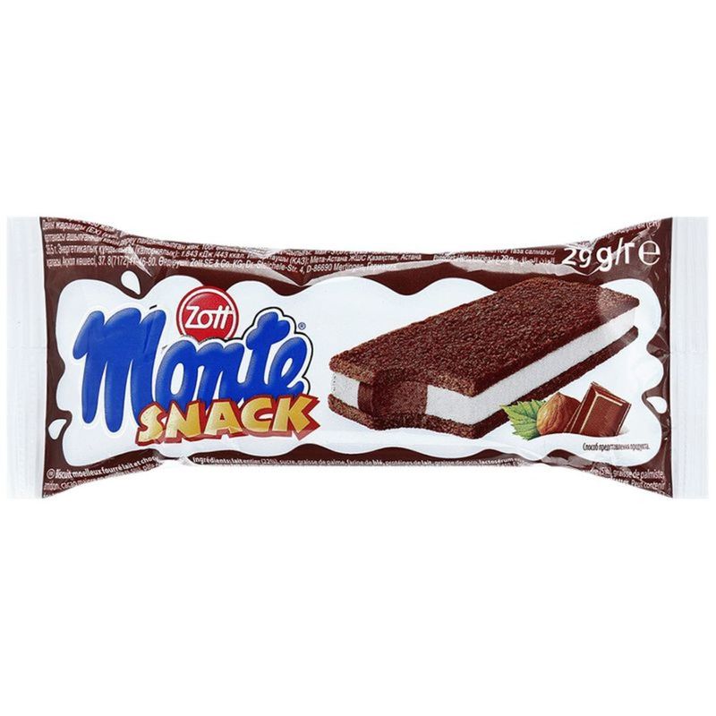 

Пирожное бисквитное Zott Monte Snack ореховое 29 г