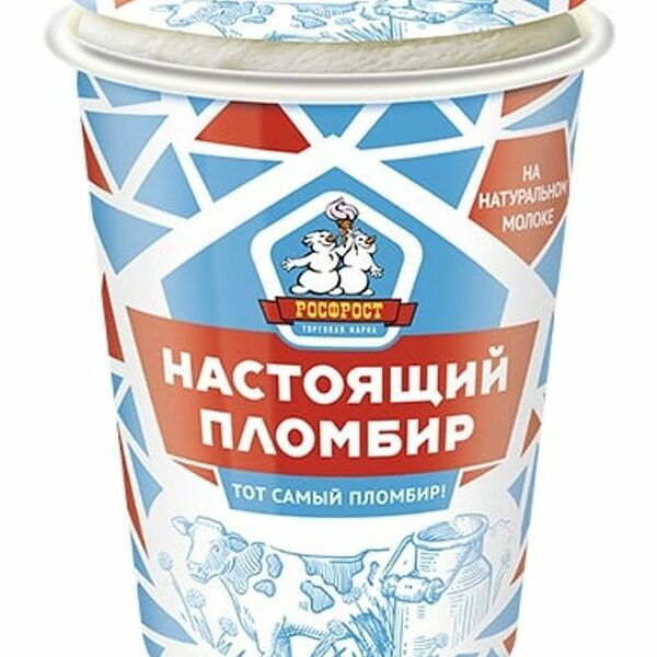 Пломбир Настоящий Пломбир стаканчик 12%