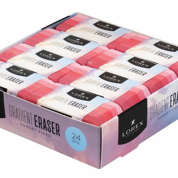 Ластик LOREX GRADIENT SUNSET VIBES прямоуг. ШТУЧНЫЙ LOREX