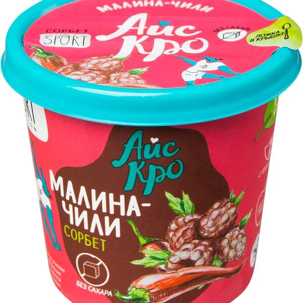 Сорбет Icecro Малина-чили без сахара 75г