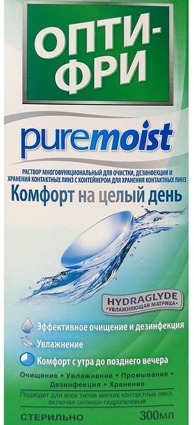 Раствор для контактных линз Опти-Фри Puremoist 300мл