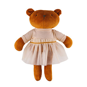 Игрушка мягкая Voronaya Мишка Девочка в одежде 30см, Россия