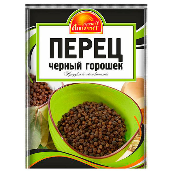 Перец черный русский аппетит 10 г горошек