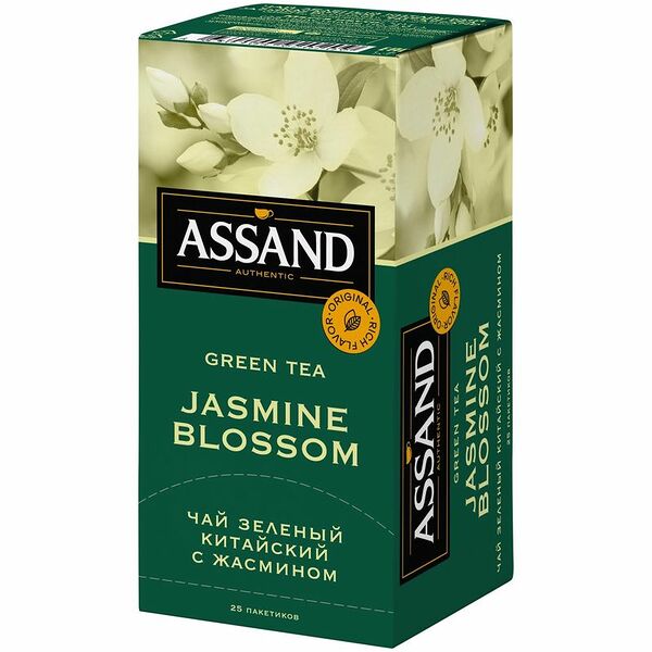 Чай Assand Jasmine Blossom зеленый с жасмином 25х2г