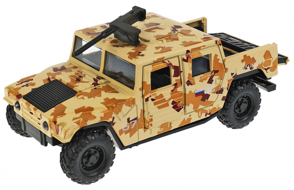 Машинка Технопарк Военный внедорожник, 12 см